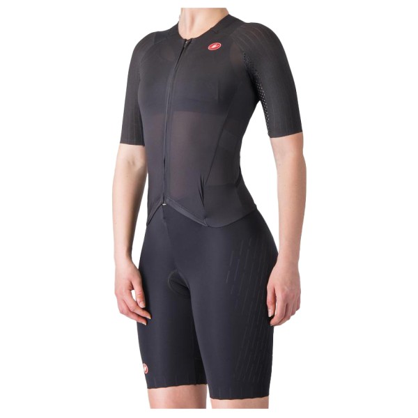 Castelli - Women's Free Sanremo Tri Suit S/S - Radeinteiler Gr L grau von Castelli