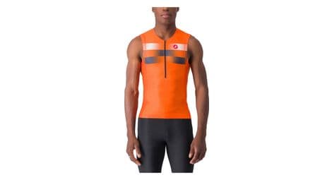 armelloses triathlon trikot castelli free tri 2 orange von Castelli