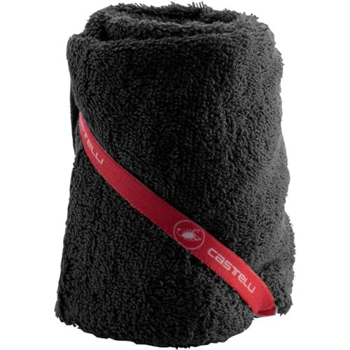 castelli 4522530-010 Insider Towel Handtuch Men's Schwarz Rot Uni von CASTELLI