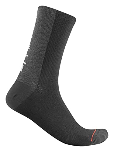 Castelli Bandito Wool 18 Sock, Black, S/M von CASTELLI
