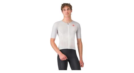 castelli free speed 3 race top kurzarm trikot herren weis grau von Castelli