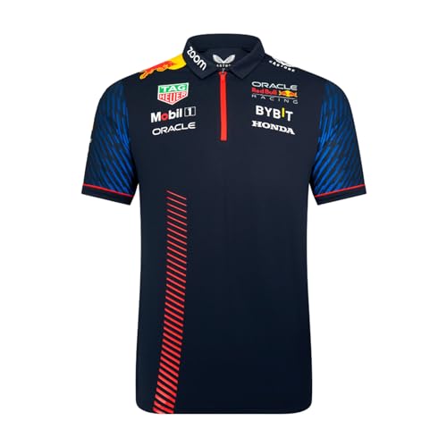 Red Bull Racing F1 Team Formula Poloshirt Offizielle Formel 1 - Blau - XL von Castore