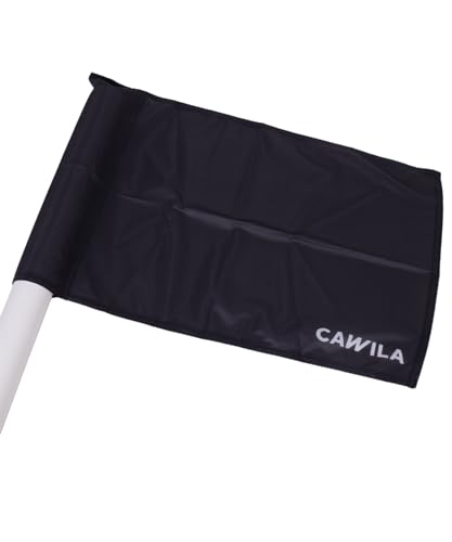 Cawila Eckfahne Uni für Eckstangen, 35 x 45cm, einfarbig schwarz One Size von Cawila