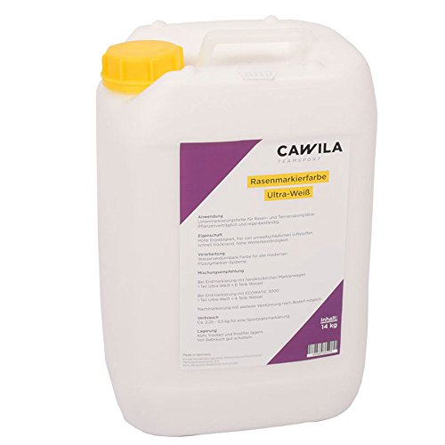 Cawila Equipment - Sonstiges Ultra- Rasenmarkierungsfarbe Konzentrat | Sportplatzmarkierungsfarbe f Weiss One Size von Cawila
