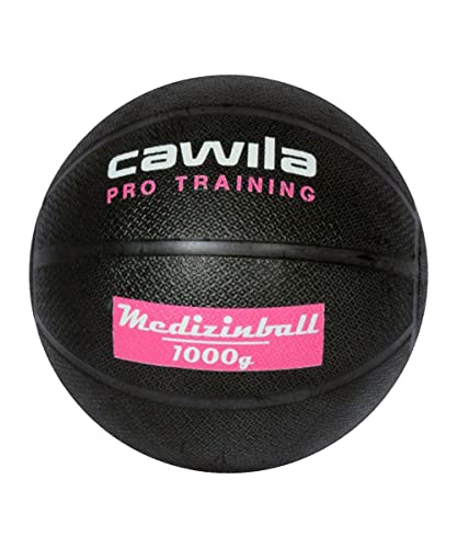Cawila Equipment - Trainingszubehör Medizinball PRO Training 5,0 Kg schwarzpink One Size von Cawila