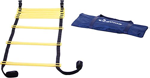 Cawila Equipment - Trainingszubehör Koordinationsleiter Indoor &Tasche 4m gelb One Size von Cawila