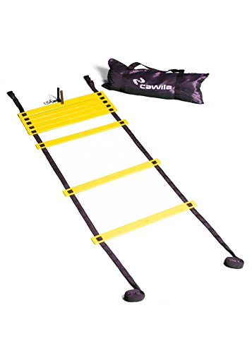 Cawila Koordinationsleiter für Fitness und Koordination, Trainingsleiter, Agility Ladder gelb 6 Meter von Cawila