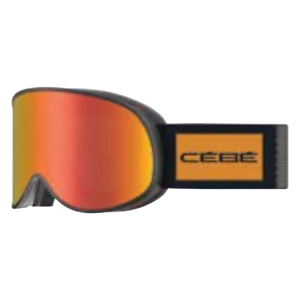 Cebe Attraction Ski Goggles Schwarz Grey Flash Dark Red/CAT3+Amber Flash Mirror/CAT1 von Cebe