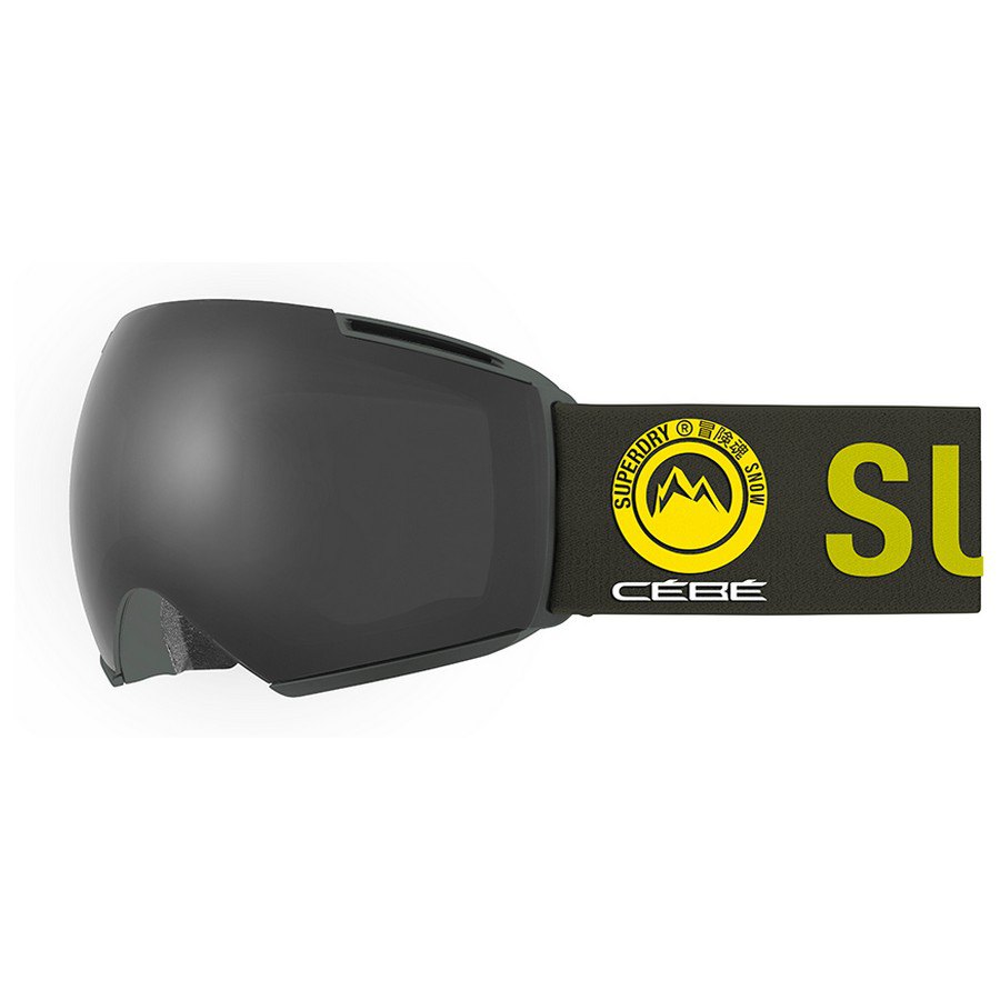 Cebe Icone X Superdry Ski Goggles Schwarz Grey Ultra Black/CAT3 + Amber Flash Mirror/CAT1 von Cebe