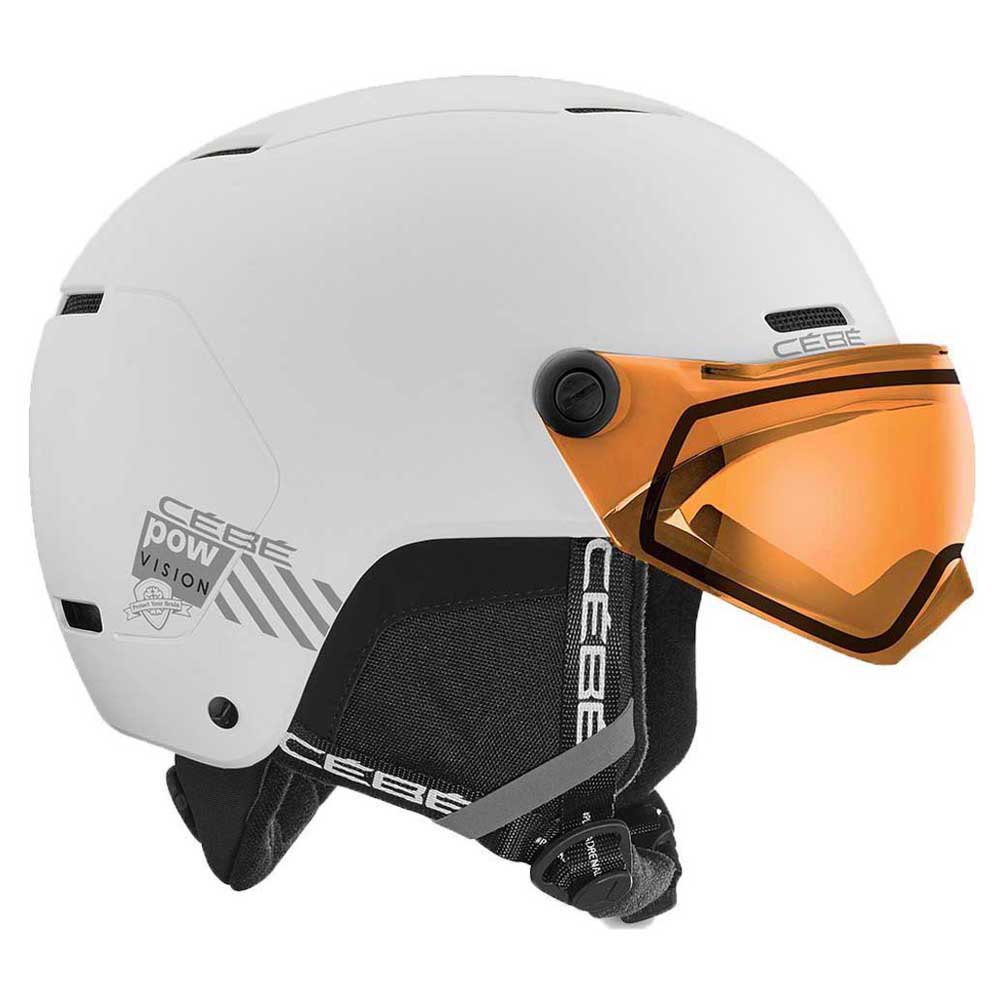 Cebe Pow Vision Visor Helmet Weiß 54-56 cm PC Vario Orange/CAT1-3 von Cebe