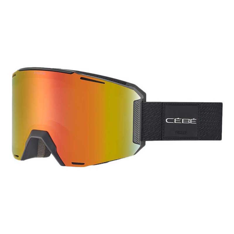 Cebe Slider Ski Goggles Schwarz PC Vario Perfo Amber Flash Red/CAT1-3 von Cebe