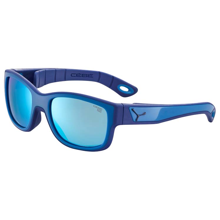 Cebe Strike Sunglasses Blau 1500 Grey Pc Blue Light Blue Flash Mirror/CAT3 von Cebe