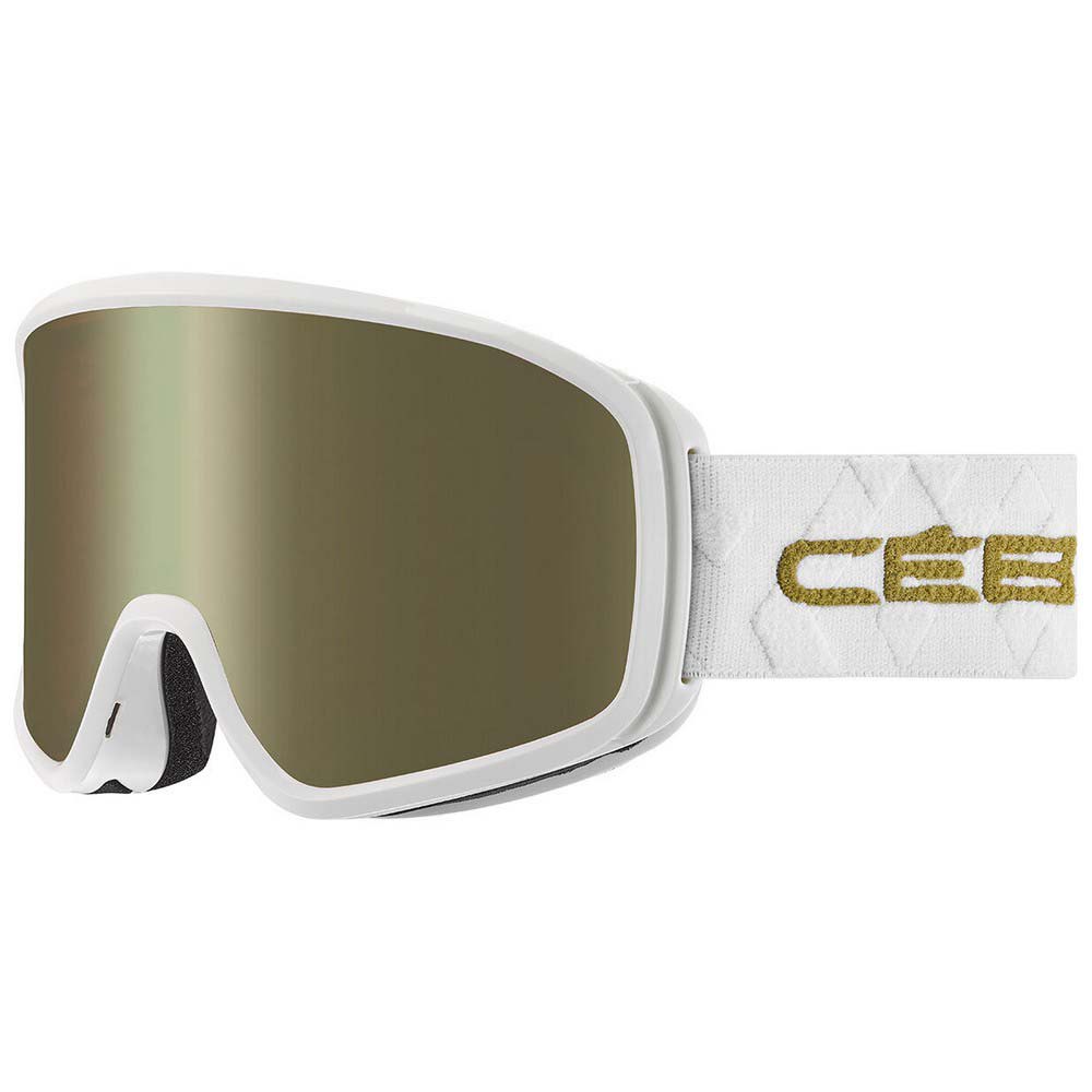 Cebe Striker Evo Ski Goggles Weiß Dark Rose Flash Gold/CAT3 von Cebe
