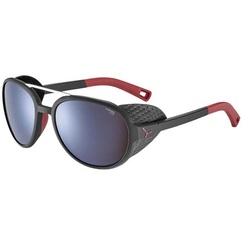 Cebe Summit Sunglasses Rot,Schwarz 2000 Brown PC AR AF Silver Flash Mirror/CAT4 von Cebe