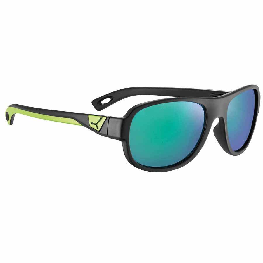 Cebe Zac Sunglasses Schwarz 1500 Grey PC Blue Light Green Flash Mirror/CAT3 von Cebe