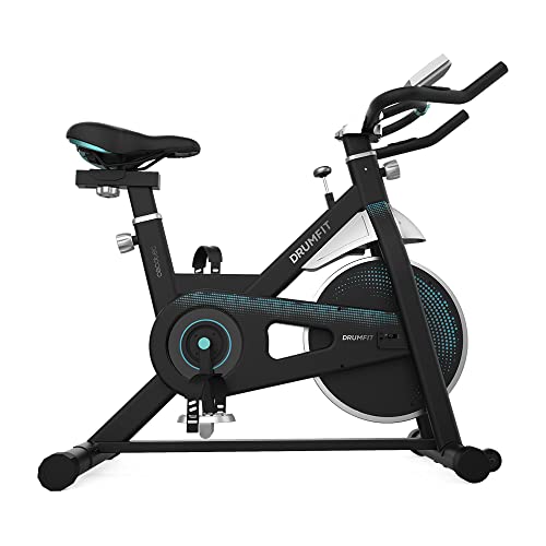 Cecotec Indoor-Fahrrad DrumFit Indoor 13000 Delfos. Schwungrad mit 13 kg, manueller Widerstand, Sportlenker und -sattel, LCD-Bildschirm, Herzfrequenzsensor und Pedalhaken von Cecotec