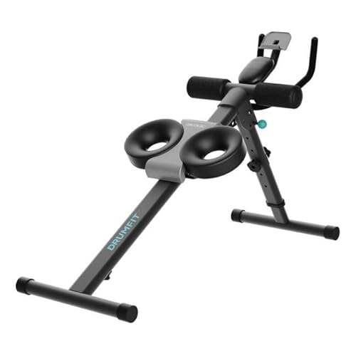 Cecotec Klappbare und verstellbare Bauchbank Drumfit AB Trainer. Halterung für Geräte, LCD-Bildschirm, 2 Neigungsebenen, gepolsterte Pads Maximales Benutzergewicht 130 kg. von Cecotec
