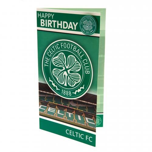 Celtic FC Geschenk Ideen – Offizielles Geburtstagskarte und Anstecker, EIN tolles Geschenk für Fußball Fans von Celtic FC