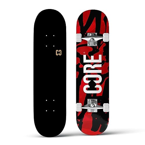 Centrano Unisex – Erwachsene CORE C2 Skateboard Komplettboard, Rot, 7.75" von Core