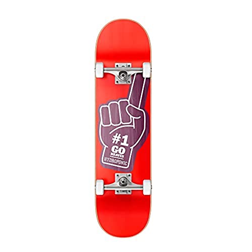 Centrano Unisex – Erwachsene Hydroponic Skateboard Komplettboard, Red, 7.25" von Hydroponic