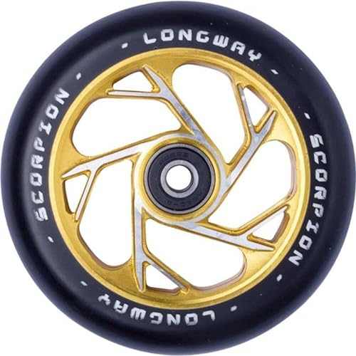Centrano Unisex – Erwachsene Longway Scorpion Scooter Rolle, Gold, 110mm von Centrano