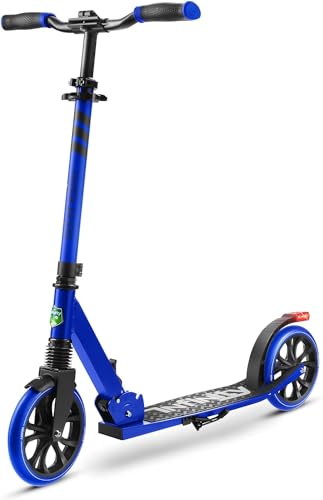 SereneLife Unisex-Youth Folding Kick Scooter for Adults and Kids, Roller für Erwachsene, Kinderroller, Kinder Roller ab 8 Jahren, Tretroller Erwachsene, Big Wheel Scooter Kinder, Roller Erwachsene von SereneLife