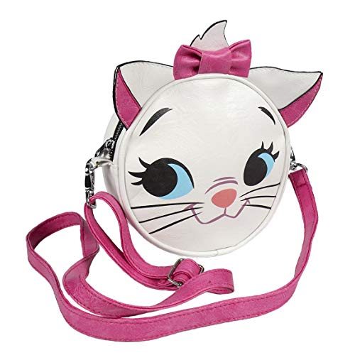 Cerdá Bolso Bandolera Disney Marie Rucksack, 18 cm, Weiß (blanco) von Cerdá