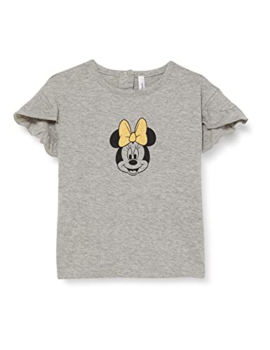 Cerdá Mädchen Camiseta Corta Single Jersey Minnie T-Shirt mit kurzen Ärmeln, grau, 6 Meses von Cerdá