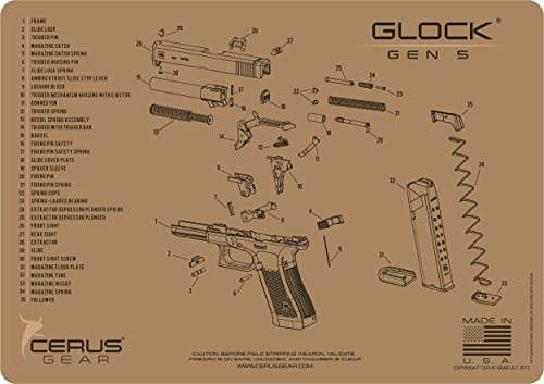 Cerus Gear Glock Gen5 Schematic Promat, Coyote Tan von Cerus Gear