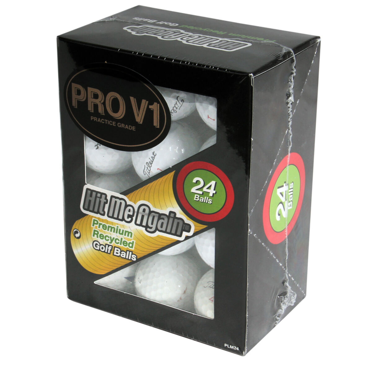 Challenge Golf White Dimple Challenge Titleist Pro V1 Pack of 24 Practice Golf Balls, Size: One Size | American Golf von Challenge Golf