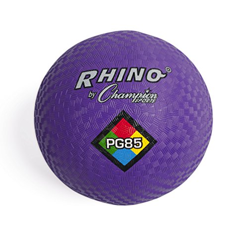 Champion Sports Rhino Spielplatzbälle, 21,6 cm Durchmesser, zweilagig, Nylonumwicklung, Violett von Champion Sports