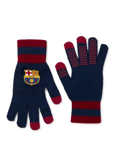 FC Barcelona - Winter Gloves Offiziell Guantes para clima frío Barça, Unisex, Einheitsgröße von FC Barcelona
