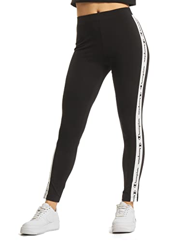 Champion Damen Leggings Logo Tape schwarz XS von Champion