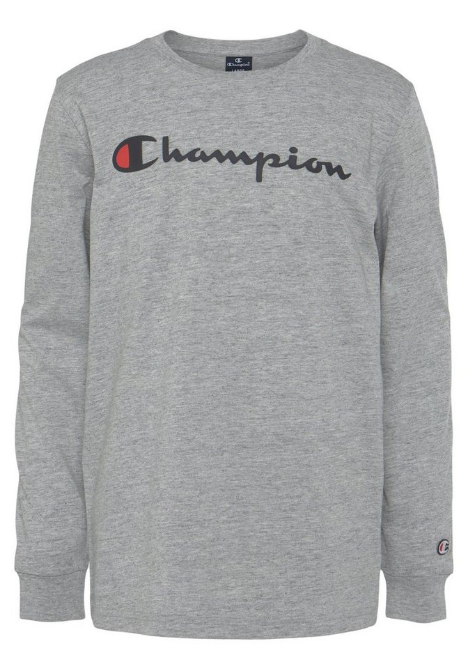 Champion Langarmshirt Classic Long Sleeve large Logo - für Kinder von Champion
