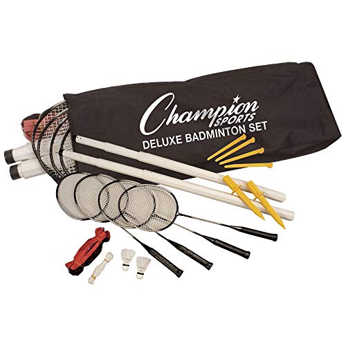 Champion Sports Deluxe Badminton-Set, Mehrfarbig von Champion Sports