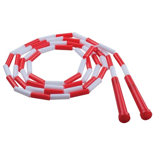 Champion Sports Plastic Segmented Jump Rope Seil, rot/weiß, 7 FT von Champion Sports