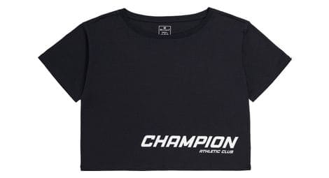 kurzes t shirt champion athletic club schwarz von Champion