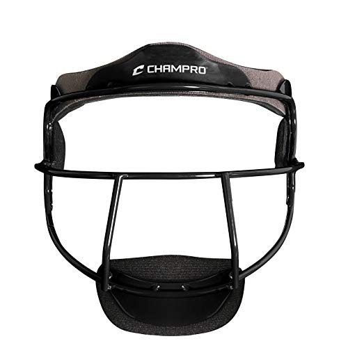 Champro Damen Rampage Softball-Gesichtsmaske, Schwarz, Adult von Champro