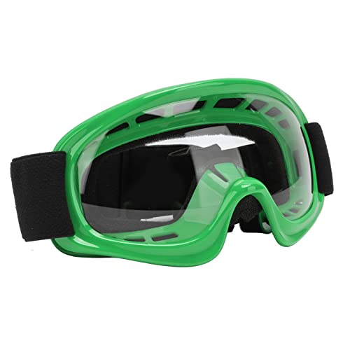 Changor Motorradbrille, Schaumstoffkissen, Leicht, UV-Schutz, Motorradbrille, Schlagfestigkeit, Winddicht, Sicherheit Zum Skifahren, für Outdoor-Radfahren, für ATV (Grün) von Changor