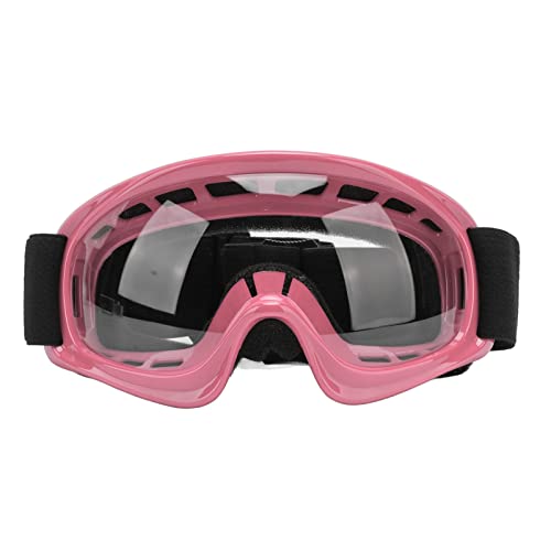 Changor Motorradbrille für Kinder, Skibrille für Kinder, professionell, winddicht, für Fahrrad, schmutzabweisend, für Skifahren (Rosa) von Changor