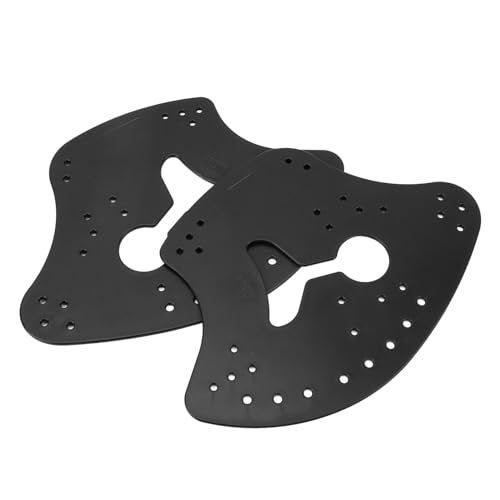 Handflossen-Flachpaddel, Verstellbare PP-Silikon-Schwimmpaddel, Doppelseitiges Design für den Pool (M für Größe 11 12 13) von Changor