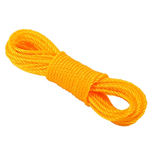 Knittinglines 10m Gartenseil Kletterseil Bündelungsseil für Camping (Orange) von Changor