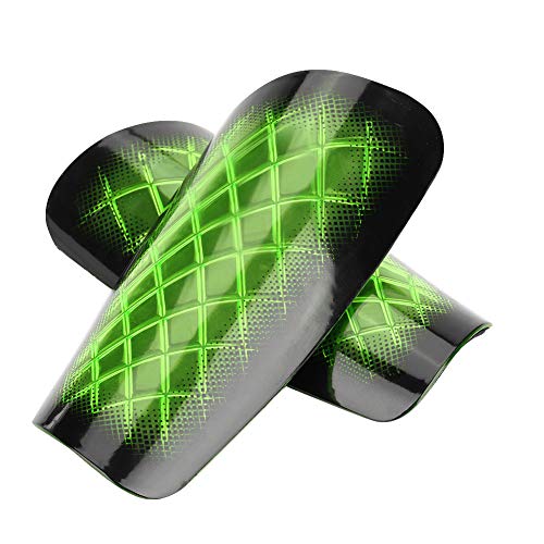 Schienbeinschoner, Ergonomisches Design, Hochwertiges PP-Material, 5 Farben, für Fußball (Grün) von Changor