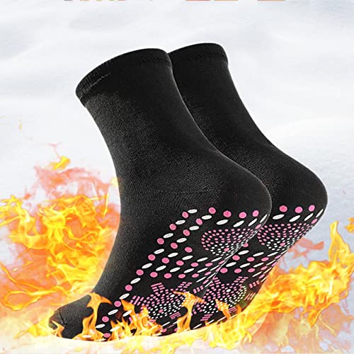 Changtai Beheizbare Socken 1 Paar, Selbsterwärmende Socken Fußwärmer Heizbare Socken Wintersocken Thermosocken Herren Damen Heizbare Beheizte rutschfeste Heizsocken für Outdoor-Aktivitäten von Changtai