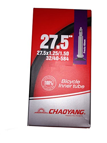 Chao Yang Unisex – Erwachsene Chaoyang (Liaoning) Fahrradschlauch 27,5x1.25/1.50 Presta 48 mm, Schwarz, Einheitsgröße von Chao Yang