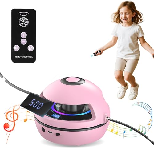 Charmofun Elektronische Springseil, Bluetooth Smart Jump Rope Machine, Intelligente Automatische Springseilmaschine mit LED-Anzeigezähler, Elektrische Rotierende Workout Skipping Rope Charmofun Elektronische Springseil, Bluetooth Smart Jump Rope Machine, Intelligente Automatische Springseilmaschine mit LED-Anzeigezähler, Elektrische Rotierende Workout Skipping Rope von Charmofun