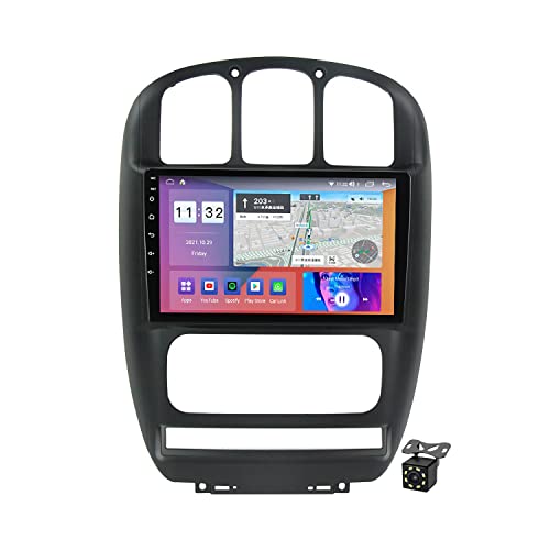 9 Zoll Android 11 Autoradio Multimedia Player Für Dodge Caravan 4 Für Chrysler Grand Voyager RS 2000-2012 Unterstützung Lenkradsteuerung/Wifi/4G/Carplay/DSP/Navi GPS Bluetooth,M300s/3+32g von Charmstep