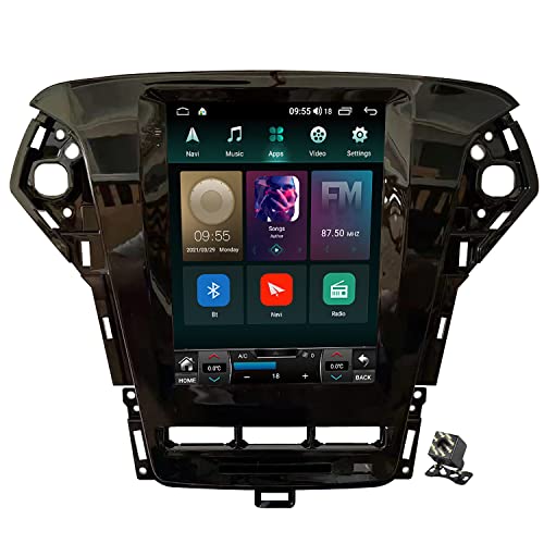 Charmstep 9.7" Autoradio Navi GPS Für Ford Mondeo Mk4 Galaxy 2011-2013 Android 11 Multimedia Player Stereo Unterstützung Carplay BT WiFi FM RDS Lenkradkontrolle DAB+Rückfahrkamera,Ts4 9863/4+64g von Charmstep