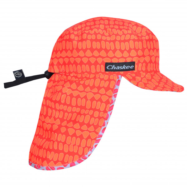 Chaskee - Junior Reversible Sahara Textile Visor - Cap Gr One Size rot von Chaskee