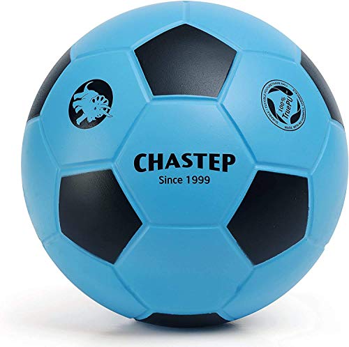 Chastep 8" Foam Soccer Ball Schaumstoffball Perfekt für Kinder oder Anfänger. Spielen und trainieren Sie Soft Kick & Safe (Blau/Schwarz) von Chastep